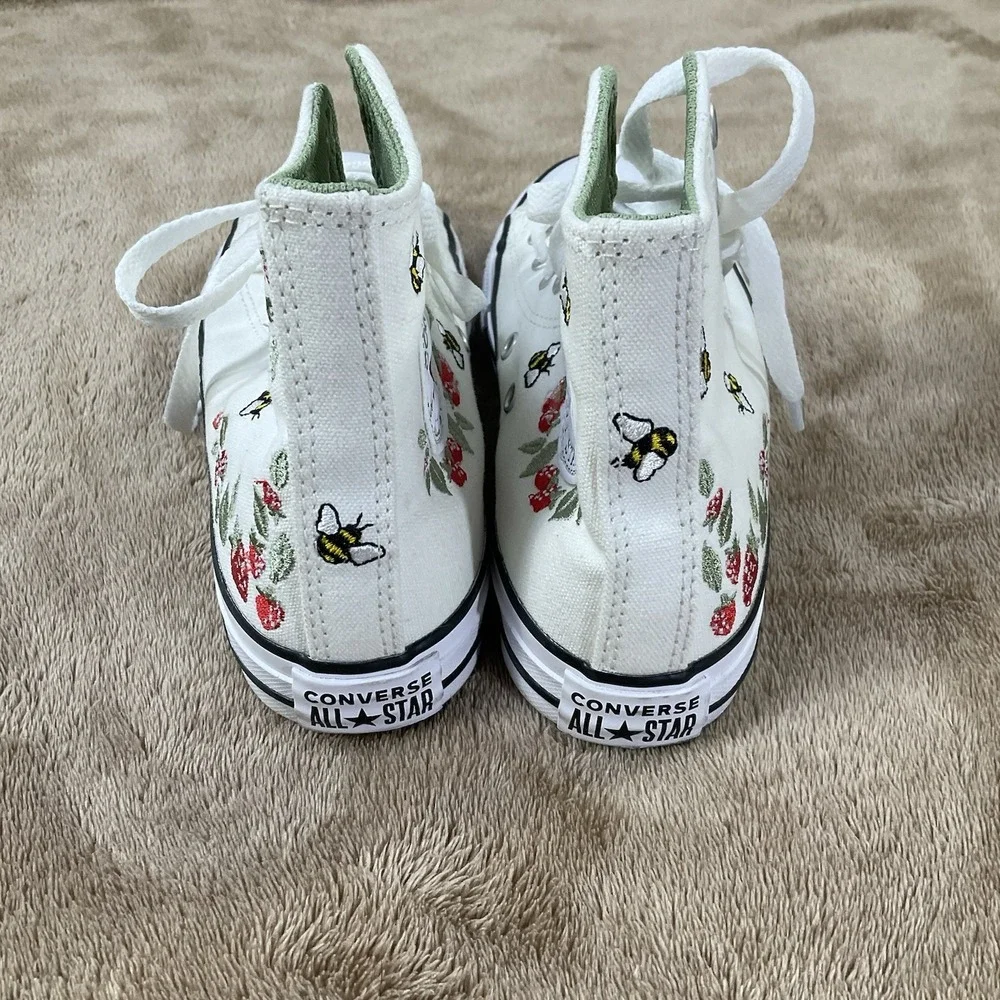 Converse All Star Bees and Berries High Top Trainers Limited Edition Youth US 2